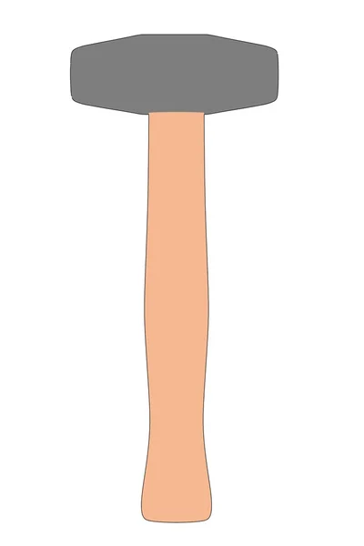 Карикатурное изображение кузнечного молота — стоковое фото