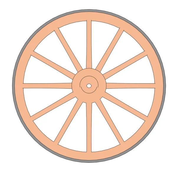 Cartoon image of blacksmith wheel — Stock Photo, Image