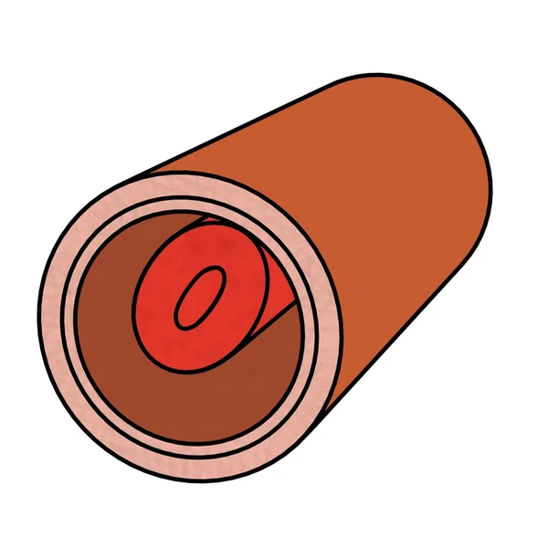 Imagem dos desenhos animados do vaso sanguíneo — Fotografia de Stock