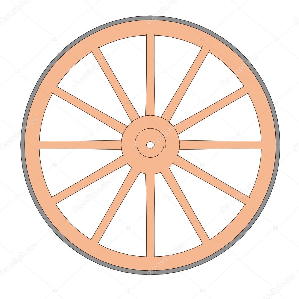 Cartoon image of blacksmith wheel