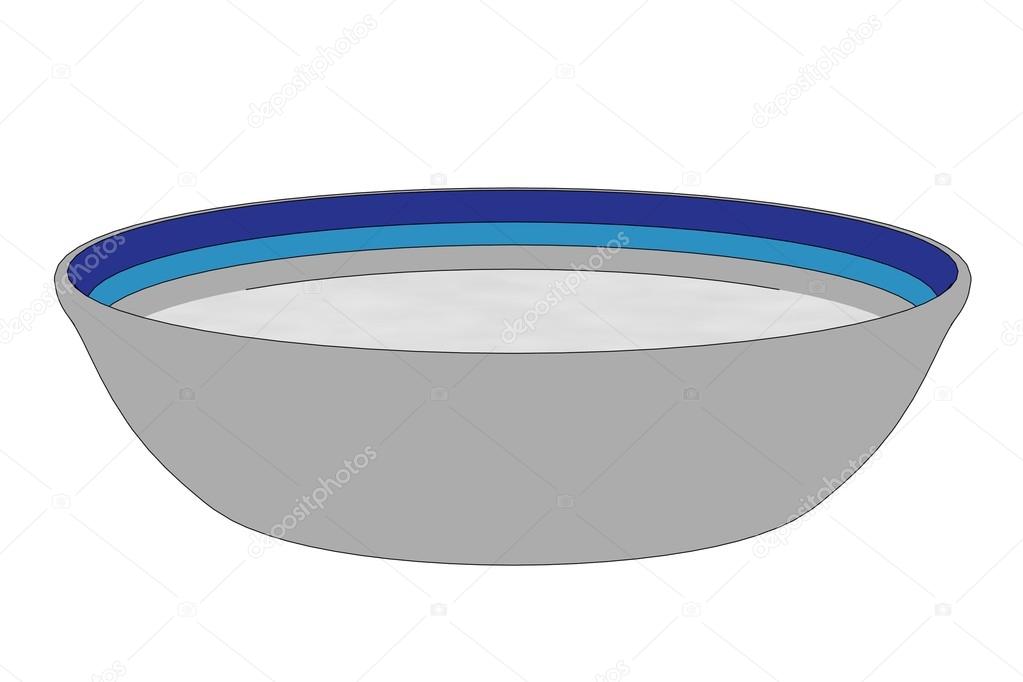 Cartoon image of milk bowl