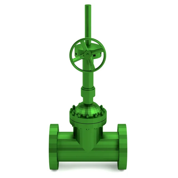 真实的 3d 渲染的阀门 — 图库照片