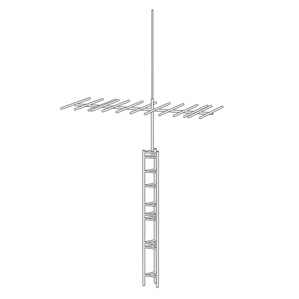 Desenhos animados de tv antenne — Fotografia de Stock