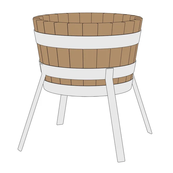 Cartoon image of blacksmith bucket — Stock Photo, Image
