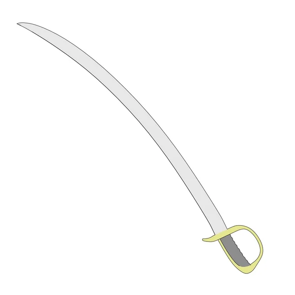 Мультяшне зображення меча - шабля — стокове фото