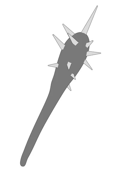 Kreslený obrázek meč zbraň - mace — Stock fotografie