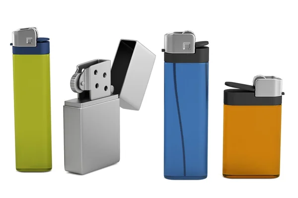 Realistic 3d render of lighter — Stock Photo, Image