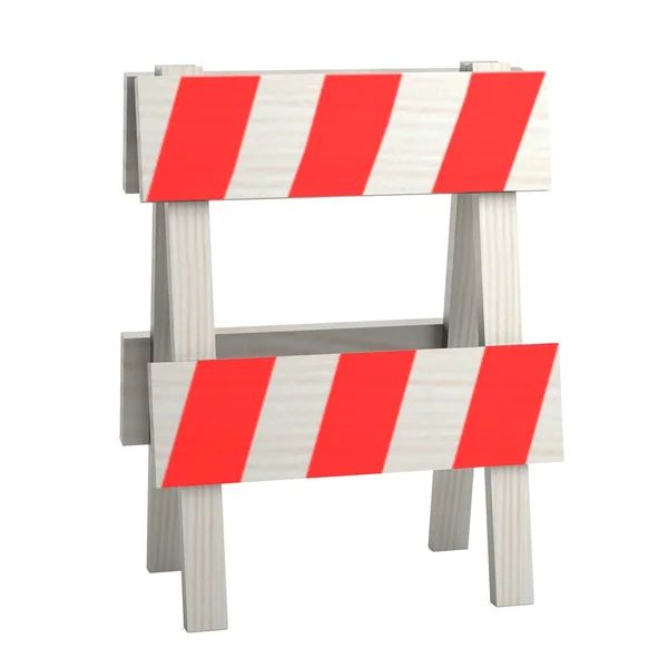 Realistic 3d render of traffic barrier — Stock Photo, Image