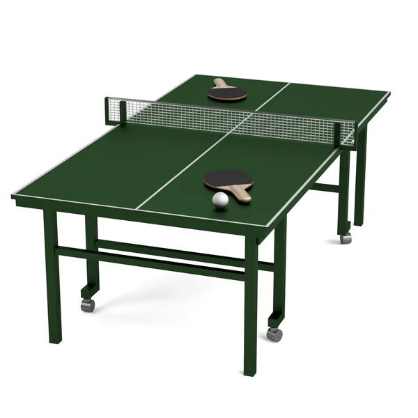 Realistic 3d render of table tennis — Stock Photo, Image