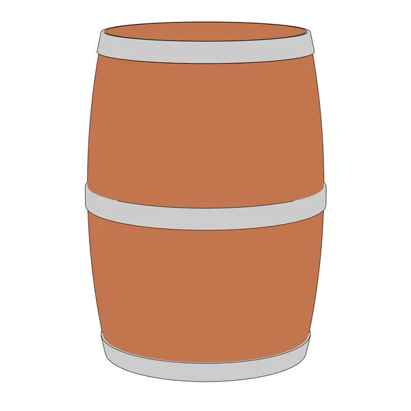 Cartoon image of wine barrel — Stock Photo, Image