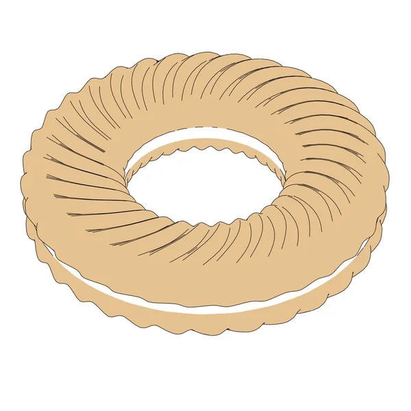 Kreslený obrázek sušenek (soubor cookie) — Stock fotografie
