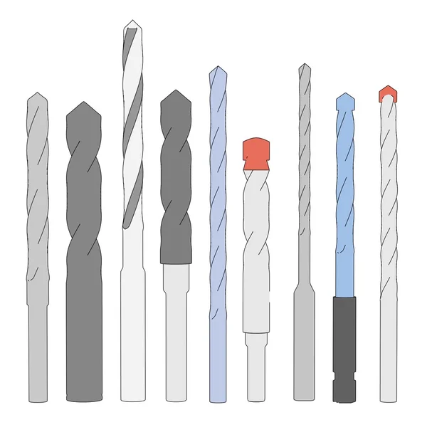 Imagen de dibujos animados de herramientas de perforación — Foto de Stock