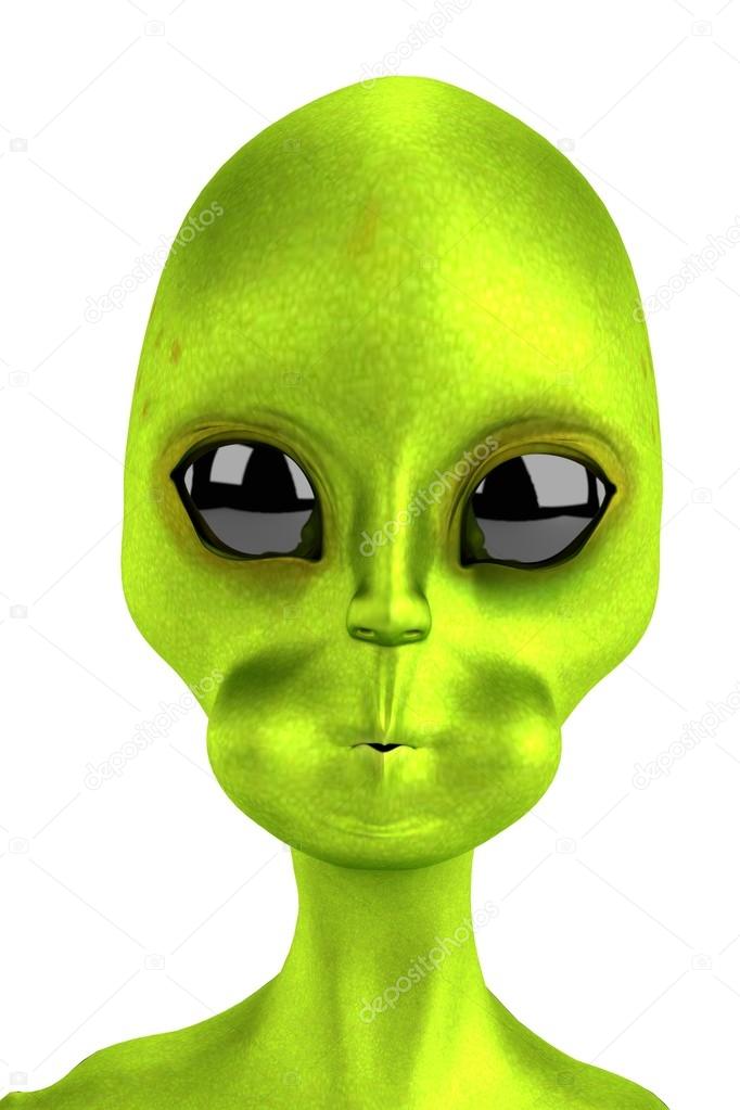 3d render of alien