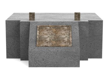 Bunker gerçekçi 3d render