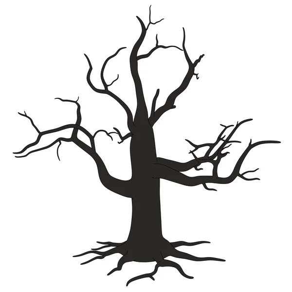 Cartoon image of dead tree — Stock Photo, Image