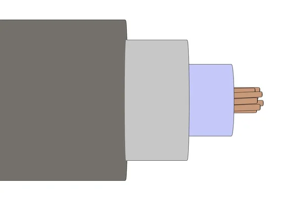 Bild des elektrischen Kabels — Stockfoto