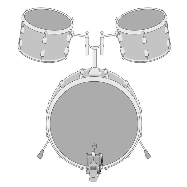 악기의 이미지 만화-드럼 — 스톡 사진
