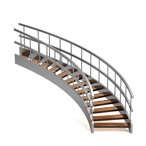 Realista 3d render de escaleras —  Fotos de Stock