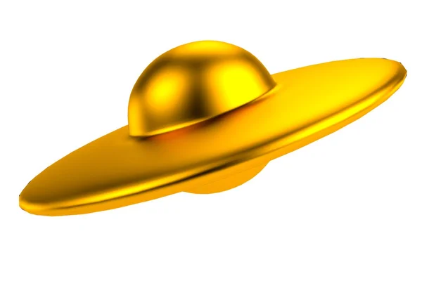 Realistyczne renderowanie 3d UFO — Zdjęcie stockowe