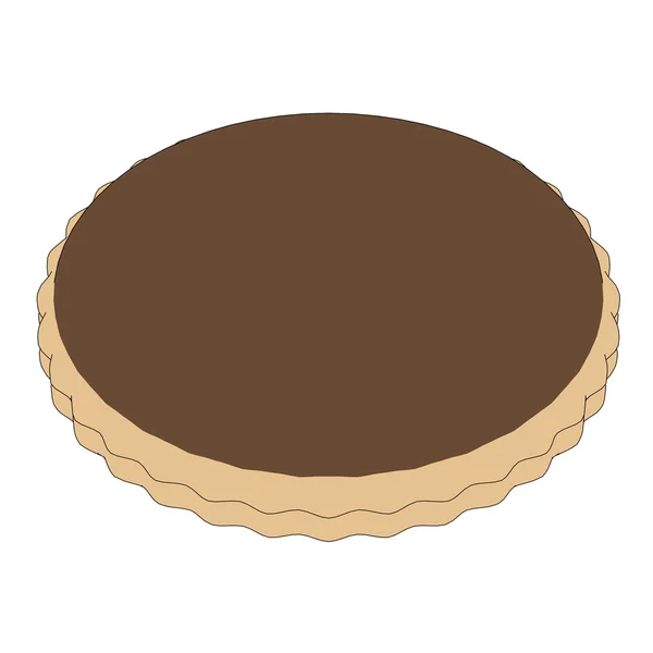 Tecknad bild av kex (cookie) — Stockfoto