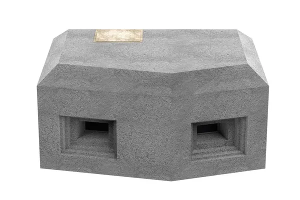 Realistische 3D-Darstellung des Bunkers — Stockfoto