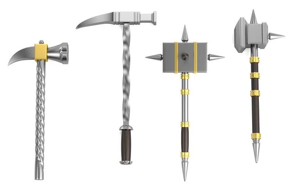 Realista 3d renderizado de martillos — Foto de Stock