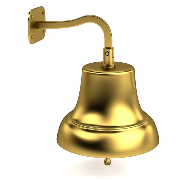 Realistic 3d render of bell — Stock Photo, Image