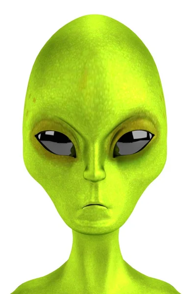 Realistic 3d render of alien — Stock Photo, Image