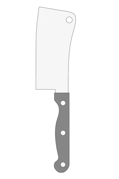 Карикатурное изображение кухонного ножа — стоковое фото