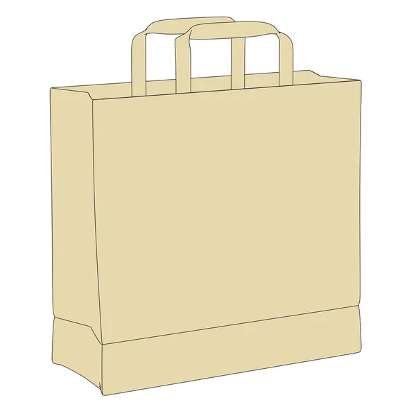 Image de bande dessinée de sac à provisions — Photo