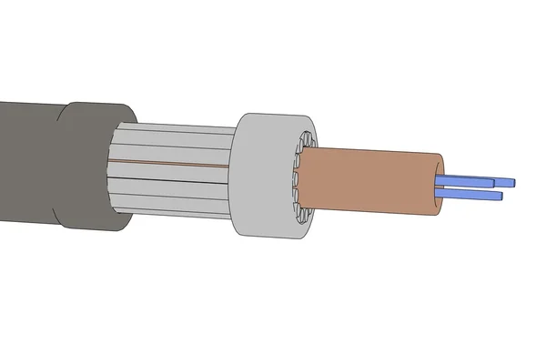 Imagen de dibujos animados de cable eléctrico —  Fotos de Stock