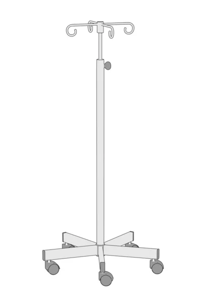 Cartoon image of saline stand — Stock Photo, Image