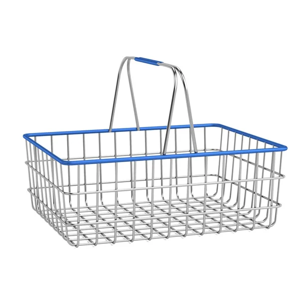 Realistic 3d render of shopping basket — Stock Photo, Image