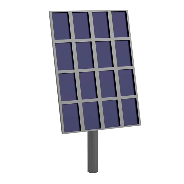 Realistic 3d render of solar panel — Stock Photo, Image