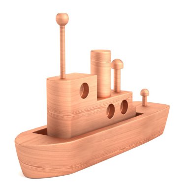 ahşap oyuncak gerçekçi 3d render