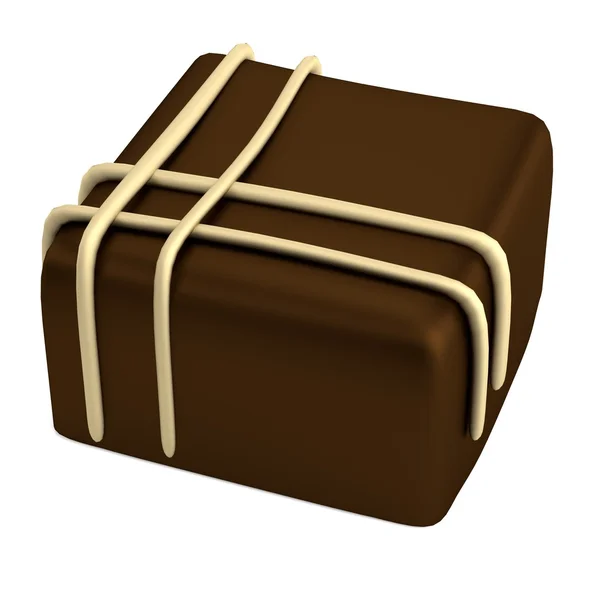 Realistische 3D Render of Chocolate Candy — Stockfoto