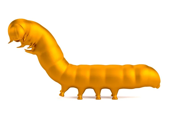 Caterpillar gerçekçi 3d render — Stok fotoğraf