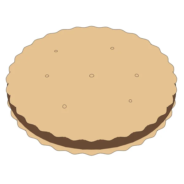 Cartoon image of biscuit (cookie) — Stock Photo, Image