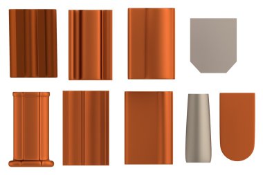 gerçekçi 3d render kiremit