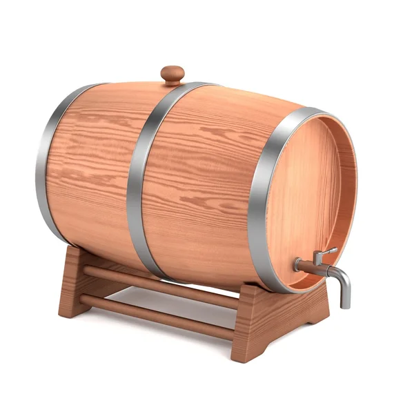 Realistic 3d render of wine barrel — Stock Photo, Image