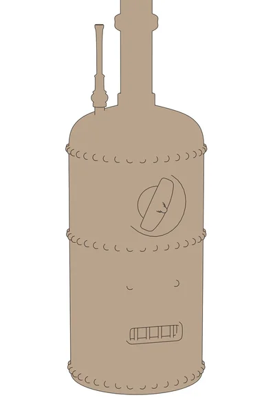 Cartoon image of old boiler — Stock Photo, Image