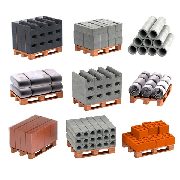 gerçekçi 3d render İnşaat malzemeleri