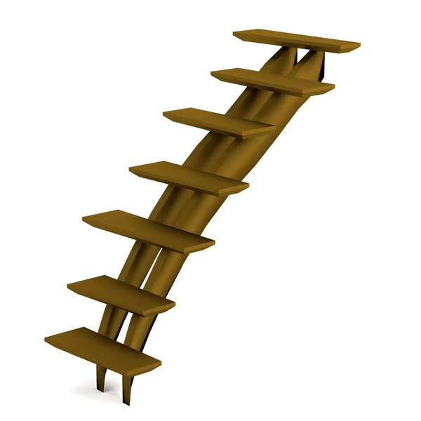 Renderização 3d realista de escadas — Fotografia de Stock