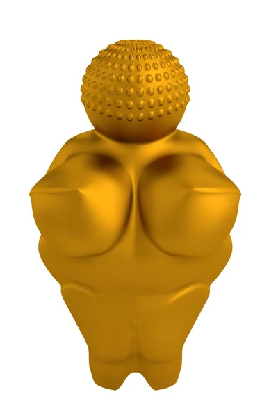 Realistic 3d render of venus of willensdorf — Stock Photo, Image