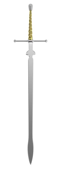 Realista 3d renderização de espada — Fotografia de Stock