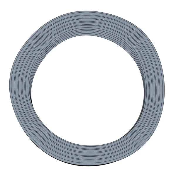 Cartoon image of metal wire — Stock Photo, Image
