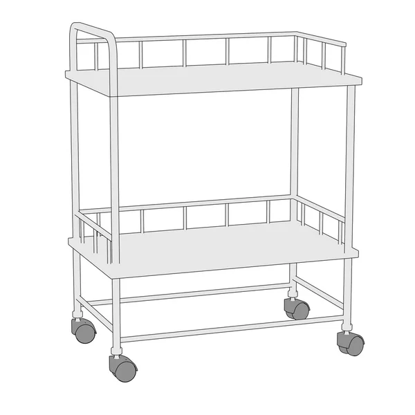 Cartoon image of medical table — Stock Photo, Image