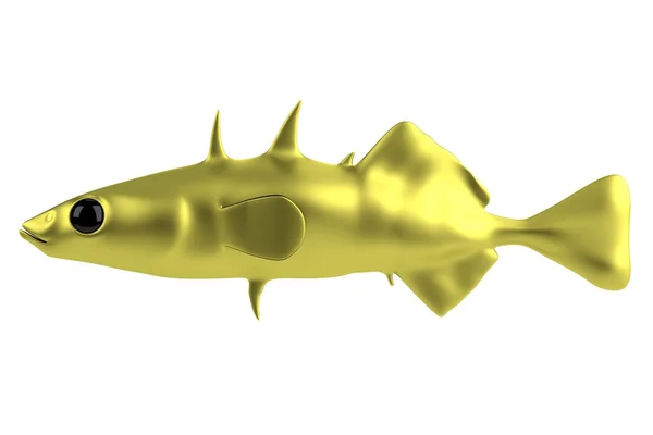 Realistische 3D-Darstellung von Fischen — Stockfoto