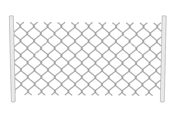 Karikatúra kép, a lánc kerítés — Stock Fotó