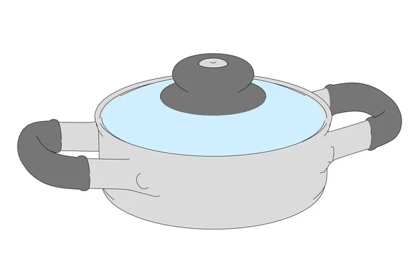 Cartoon illustration of pot — Stock Photo, Image